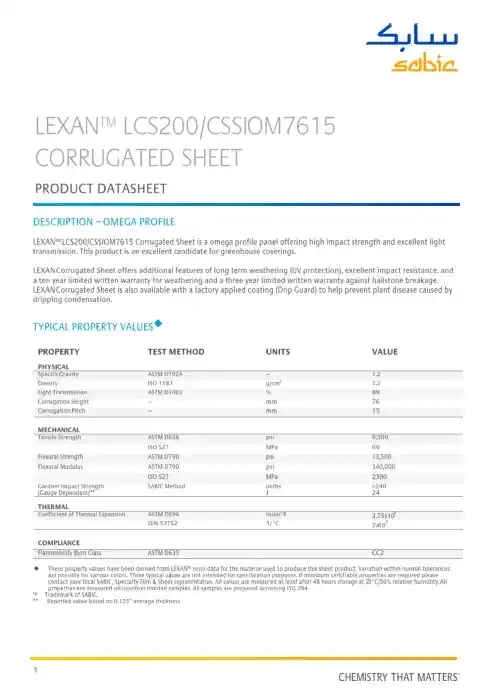 Lexan LCS200